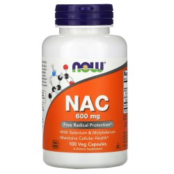 NOW Foods - NAC, 600 mg, 100 Capsules Végétariennes - Réduction du ...