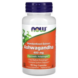 Ashwagandha 450 mg, 90 capsules végétales - Accueil