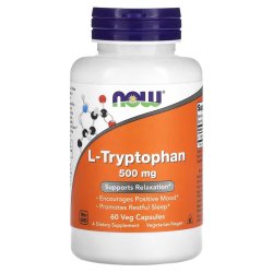 NOW Foods - L-Tryptophane, 500 mg, 60 Capsules Végétariennes - Amél...